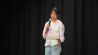 Mandi's poem reading in IHS PTSA Reflection