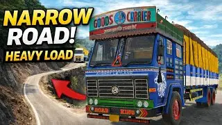 India Truck Driving Gameplay 🔥 | Narrow Roads & Heavy Load 🚛#NarrowRoads#HeavyLoadTruck#TruckGame4k