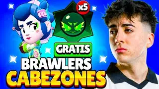 x5 DROPS CAÓTICOS GRATIS y TODOS LOS BRAWLERS SON CABEZONES🤣
