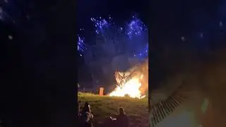 Amazing opening ceremony fireworks and burning of the phoenix (Glastonbury 2019)