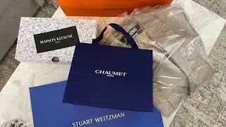 Unbox Chaumet Bee My Love Ring , Hermes White Cross Sneaker and Eden Bucket Hat, Fritz Hansen vase