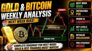 Gold & Bitcoin weekly analysis video in Hindi | Simple To Make PROFIT | #bitcointrading #goldtrading