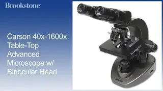 Carson 40x-1600x Table-Top Advanced Microscope w/ Binocular Head