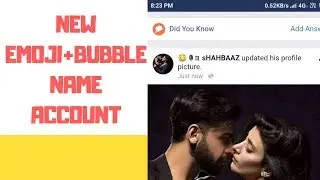 How to make new emoji name +bubble name account without Update Name method