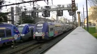 4 BB 67000,18 trains TER,9 trains TGV, à Lyon le vendredi 21 Mars 2014