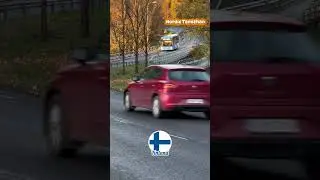 Finland Bus in the Autumn #tram #finland #bus #automobile #helsinki