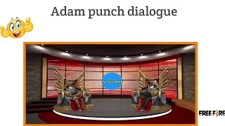 Adam punch dialogue || free fire || Funny videos ||Gaming with action Tamil
