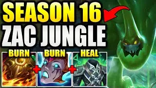 HOW TO PLAY ZAC JUNGLE IN SEASON 16! (THE BEST TANK)