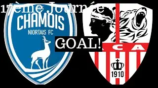 Chamois Niortais - AC Ajaccio [0-(1)] (Goal 6') by Jeremy Choplin