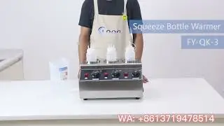 Commercial Sauce Warmer Electric 3-Head Squeeze Bottle Warmer Machine