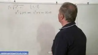 Massimo e minimo assoluti di una funzione irrazionale