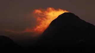Atmospheric flow separation over a mountain. #cfd #atmospheric #nature