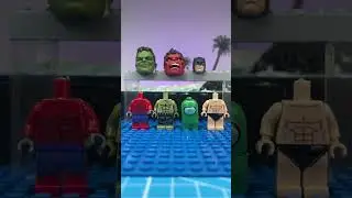 Figurine heads fix red hulk vs green hulk #longmarveldc