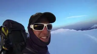 Sunset South Sister, OR - 10,358' -Skiing and Sleeping on the Summits Cascade Volcanoes