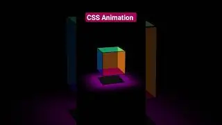 #9/500 - CSS Loader - Glowing Cube CSS Animation