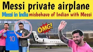 Shocking update about messi private jet || Messi tour to India|| latest news 