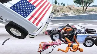 Dummy's Bad Day 😱 - Train Accidents # BeamNG.drive
