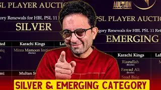 Silver and Emerging category renewals for PSL player auction 2026 🏏