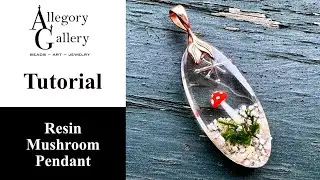Resin Mushroom Pendant Tutorial with Guest Teacher, Jenn Tuschong