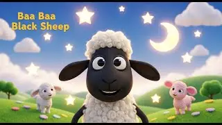 Baa Baa Black Sheep 🐑✨ | 3D Cartoon Kids Poem | Bedtime Nursery Rhyme Animation