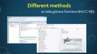 How to debug/trace Siemens WinCC VBS