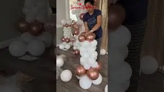 VERY EASY TOWER BALLOON WITHOUT STAND #short #shorts #ytshorts #balloonarrangement #balloon #howto