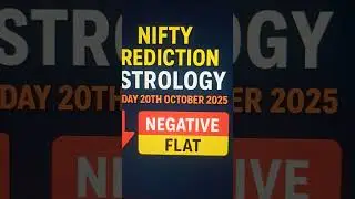 Nifty Astrology Prediction | Monday, 20th October 2025 | Market Insights ♎📉