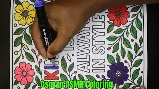 Kindness Is Always In Style Coloring Page Colored By Osman ASMR Coloring | Quote Coloring Page