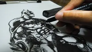 This is So Nice 🔥Drawing batman ink sketch Here! Step by Step !