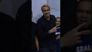 Mike Cortez w/ son Jacob & Asi Taulava present for Harvey Carey's retirement ceremony