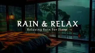 8 Hours Relaxing Sound of Rain in the Dark Bedroom ( No Ads) 🌧️- Rain Sounds for Sleep , Study