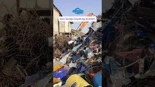 How to recycle and crush daily iron scrap(iron sheets, cans, oil drums, car shells)?#iron #crusher