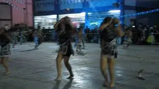 GUERREROS DE HUAMBISA - DANZA POR EL ELENCO DE JOVENES VILLA MARIANOS  EN COLEGIO CACERES DE SJM