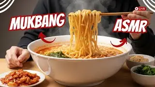 AI Mukbang Korean Spicy Ramen 🍜 Satisfying Noodle Eating ASMR