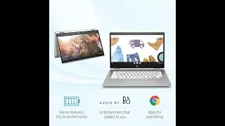 HP 14b-ca0010nr Chromebook X360 14-Inch HD Touchscreen Laptop, Chrome |K2EEE