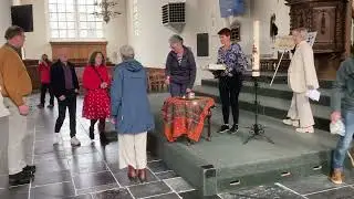 Afsluiting Vredeswandeling in de Culemborgse Barbarakerk.