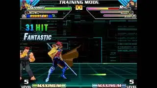 Marvel vs Capcom  Eternity of Heroes Gambit combo #1 by @DarkCipherLucius