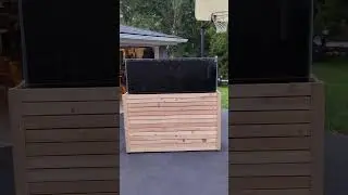 Outdoor TV lift cabinet
