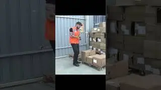 Lifting a Box off a Low Level Pallet - Manual Handling