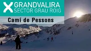 Descenso por Camí de Pessons. Grau Roig, Andorra.