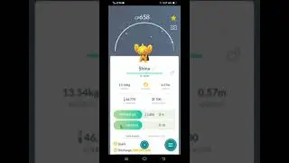 Pokemon Go evolving shiny Shinx into Luxray #shorts #PokemonGo #Shinx