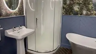 Neptune 900mm Porcelain White Quadrant Leak Free Shower Pod (12820A)