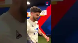 Troph&eacute;e AULD ALLIANCE 2023, source : FFR /  Retour aux vestiaires Romain NTAMACK (source FFR)