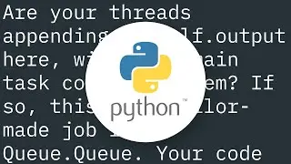 Python - Threading and a While True Loop