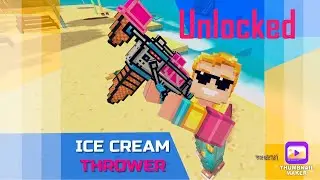 Ice Cream Thrower unlocked (Pixel Gun 3D)