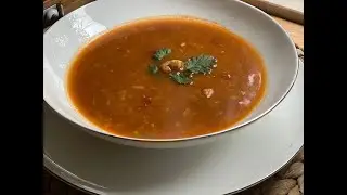 مائدتي #18 شوربة فريك بالقمرون (كروفات) Shorba Frik aux crevettes