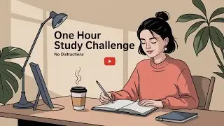 1 Hour Study With Me | The Middle-Class Realistic Setup