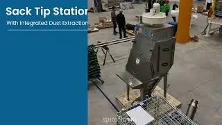 Sack Tip or Bag Dump Station with Integrated Filter Unit