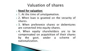 B.Com. Sem-3. Corporate Accounting I. Unit 4 - Valuation Of Shares & Goodwill.