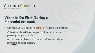 What to do First During a Financial Setback